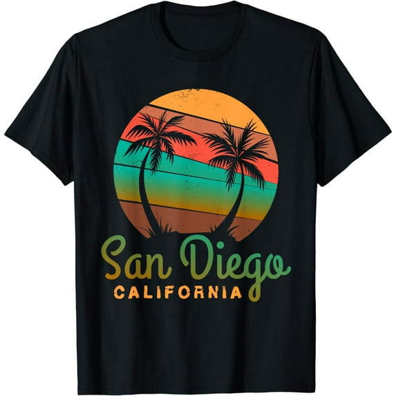 San Diego CA print Palm Trees California Souvenir T-Shirt
