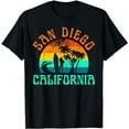 thumbnail image 1 of San Diego California Beach Surf Summer Vacation Girl Vintage T-Shirt, 1 of 5