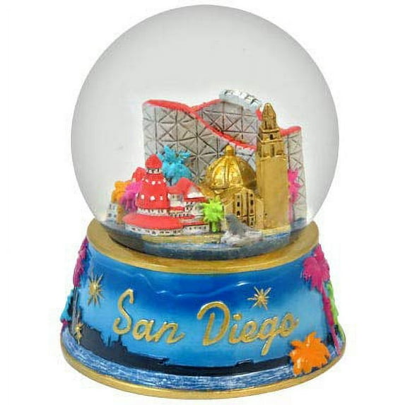 San Diego  California Color Snow Globe