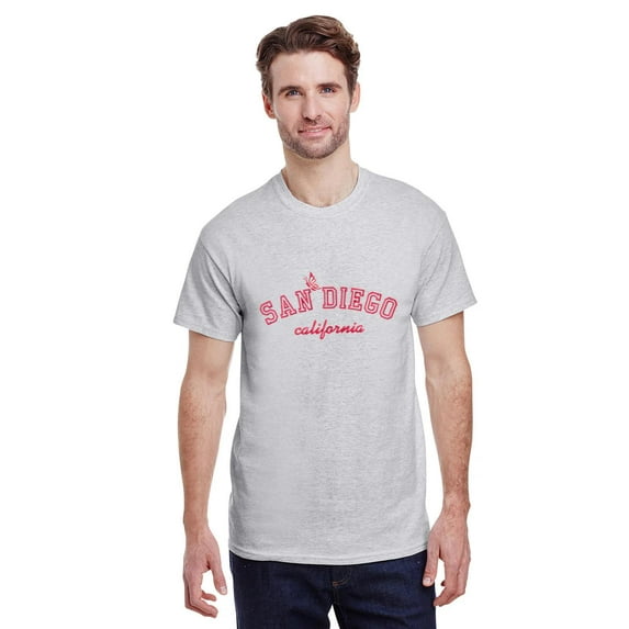San Diego California Embroidered Souvenir Style Travel Unisex T-Shirt, for men & women, up to size 5XL