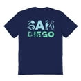 thumbnail image 1 of San Diego California Graphic Navy Men's Cotton T-Shirt, 1 of 1