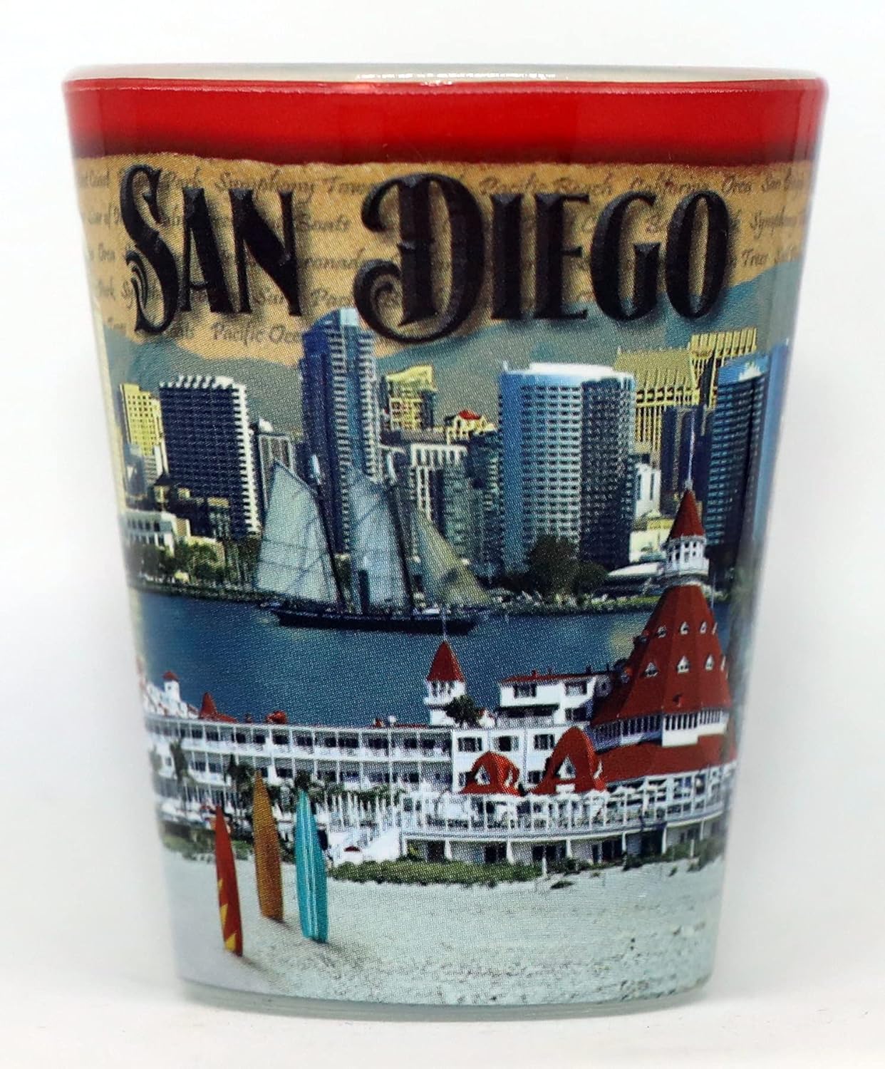 San Diego California Stamp Design Shot Glass - Walmart.com