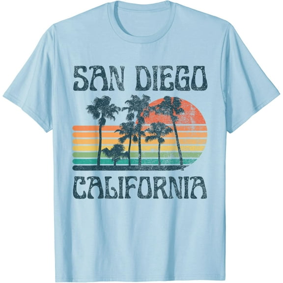 San Diego California Summer Vacation Vintage T-Shirt