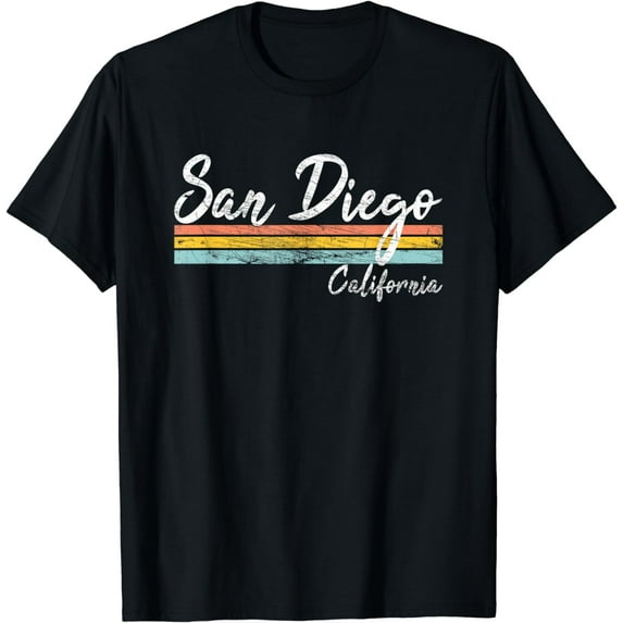 San Diego - California - Vintage Distressed Design - Classic T-Shirt