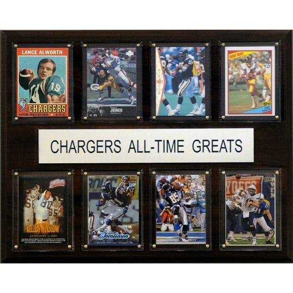 San Diego Chargers 12'' x 15'' All-Time Greats Plaque