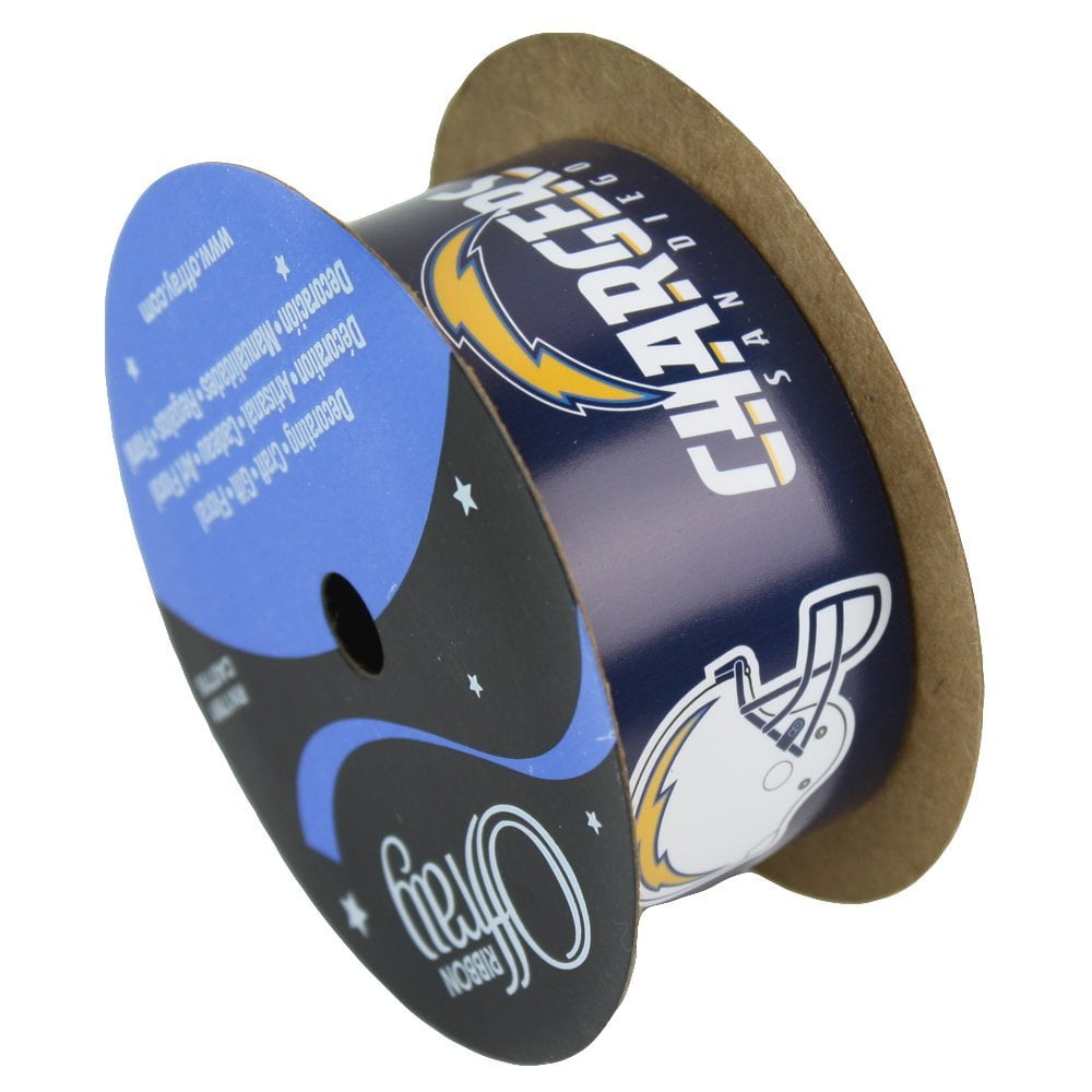 San Diego Chargers NFL Printed Ribbon 1-5/16-Inch Width, 12 Foot Spool ...