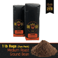 thumbnail image 1 of San Diego Coffee Caramel, Medium Roast, Ground Coffee, 16-Ounce Bags (Pack of 2), 1 of 9
