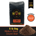 thumbnail image 1 of San Diego Coffee DECAF South American Blend, Medium Roast, Ground Coffee, 5-Pound Bag, 1 of 9
