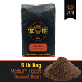 thumbnail image 1 of San Diego Coffee House Blend, Medium Roast, Ground Coffee, 5-Pound Bag, 1 of 9