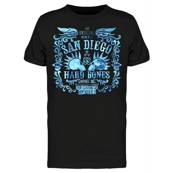 San Diego, Hard Bones  T-Shirt Men -Image by Shutterstock, Male 3X-Large