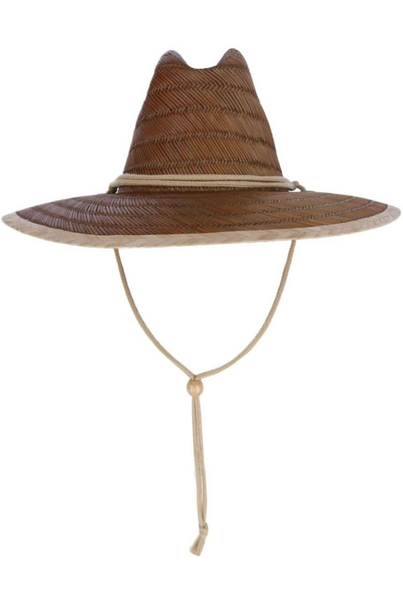 San Diego Hat Company Kids Straw Lifeguard Hat with Chin Strap Cord