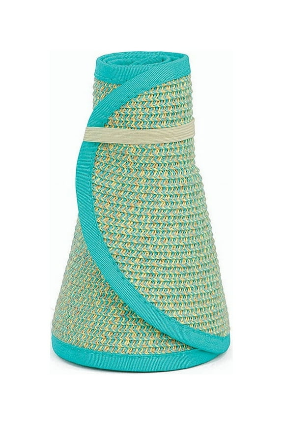 San Diego Hat Company Women's Large Brim Visor O/S, Aqua