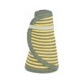 thumbnail image 1 of San Diego Hat Company Women's Large Ultrabraid Large Brim Roll-up Sun Visor, One Size - Grey Yellow Stripes, 1 of 2