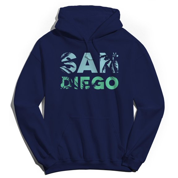 San Diego Graphic Navy Men's Pullover Sweatshirt Hoodie