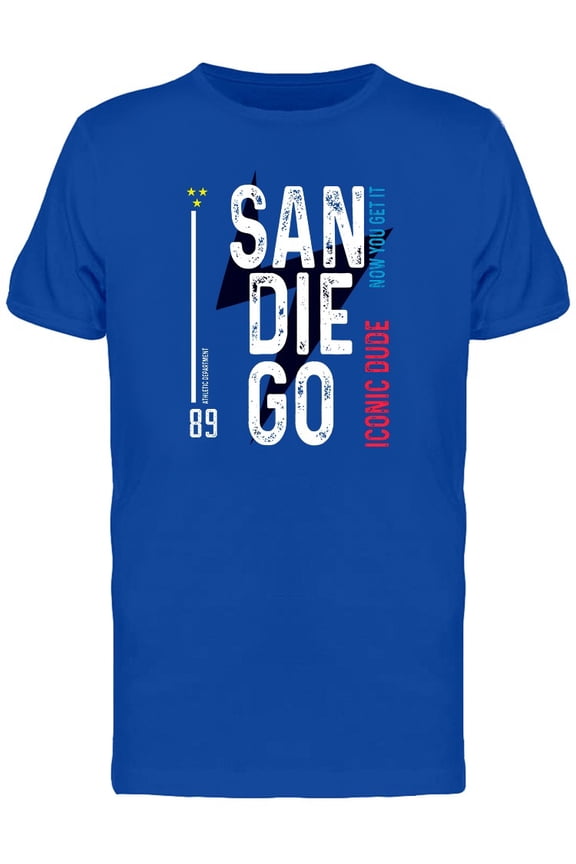 San Diego Iconic Dude T-Shirt Men -Image by Shutterstock, Male x-Large