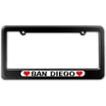 thumbnail image 1 of San Diego Love with Hearts License Plate Frame, 1 of 1