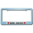 thumbnail image 1 of San Diego Love with Hearts License Plate Frame, 1 of 1