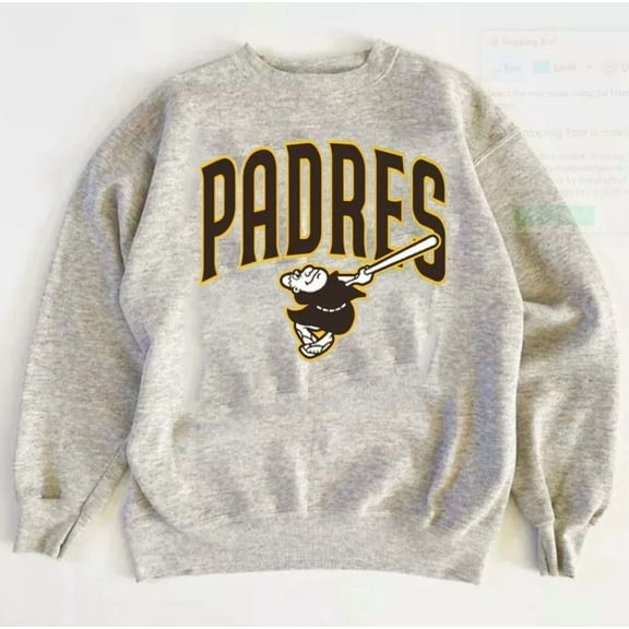 San Diego P.a.d.r.e.s baseball logo graphic Crewneck Sweatshirt