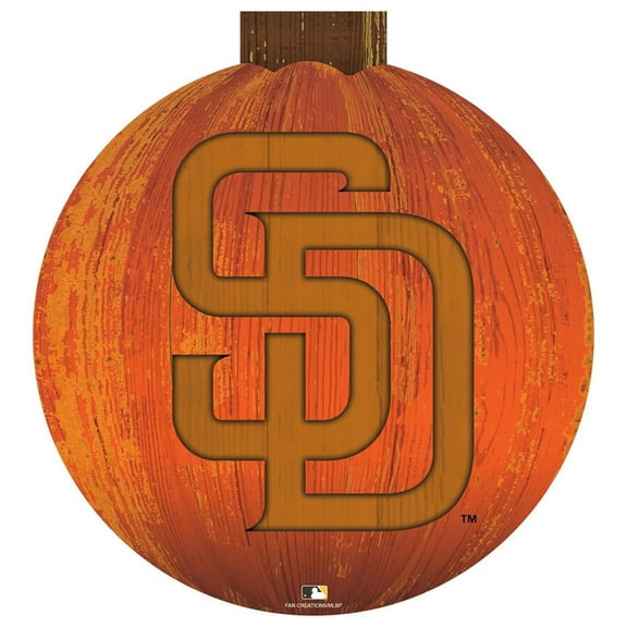 San Diego Padres 12'' Pumpkin Sign