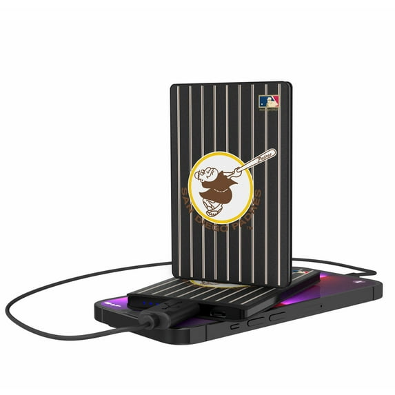 San Diego Padres 2500 mAh Pinstripe Cooperstown Design Credit Card Powerbank