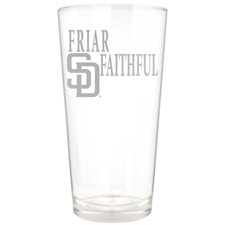 San Diego Padres Etched 16oz. Rally Cry Pint Glass