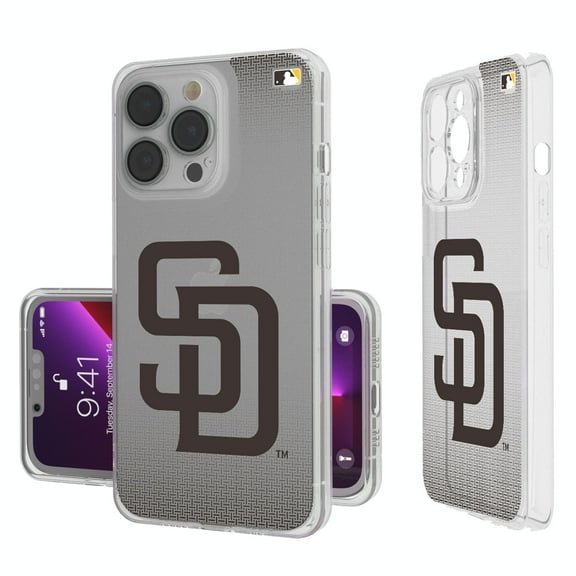 San Diego Padres Linen Logo iPhone Clear Case