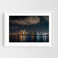 thumbnail image 1 of San Diego Skyline 03 - San Diego California Photography White Framed Wall Art Print 16 x 24 inches, 1 of 3
