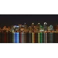 thumbnail image 1 of San Diego Skyline At Night - CANVAS OR PRINT WALL ART, 1 of 1