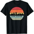 thumbnail image 1 of San Diego Souvenir Shirt. Retro Style USA Skyline T-Shirt, 1 of 2