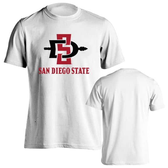 San Diego State University Aztecs Classic Arch with Mascot Short Sleeve T-Shirt