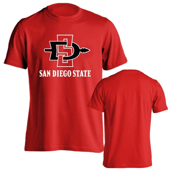 San Diego State University Aztecs Classic Arch with Mascot Short Sleeve T-Shirt