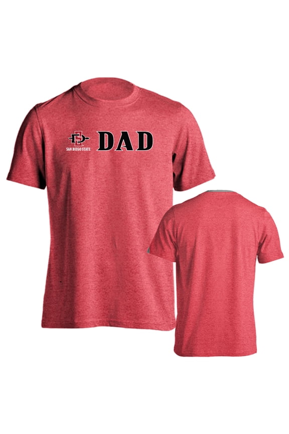 San Diego State University Aztecs Dad Proud Parent Short Sleeve T-Shirt