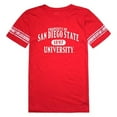 thumbnail image 1 of San Diego State University Women Property Football Short Sleeve T-Shirt, Red - Large, 1 of 1