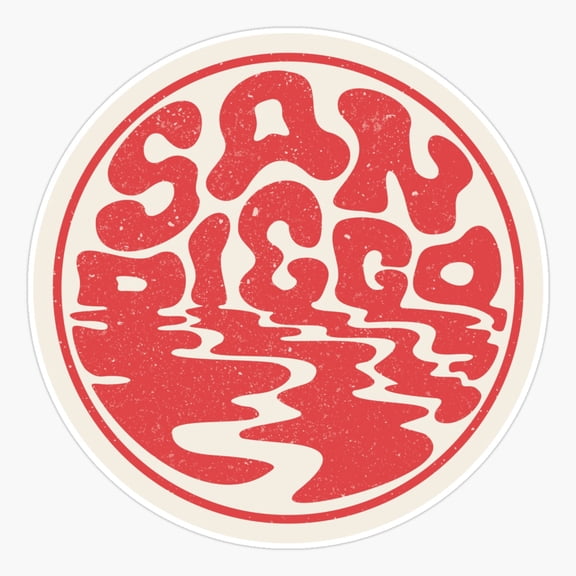 San Diego Sunset Coastal Travel Sticker
