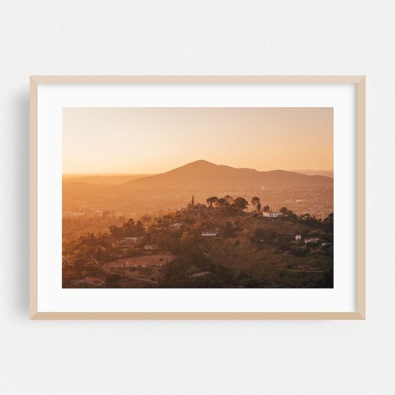 San Diego Sunset Mountain Rural Landscape Poster Unframed Paper Print