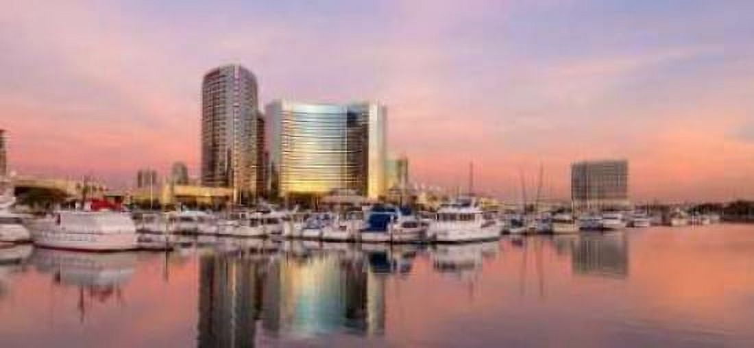 San Diego Waterfront II Canvas Art - Kathy Mahan (10 x 20)