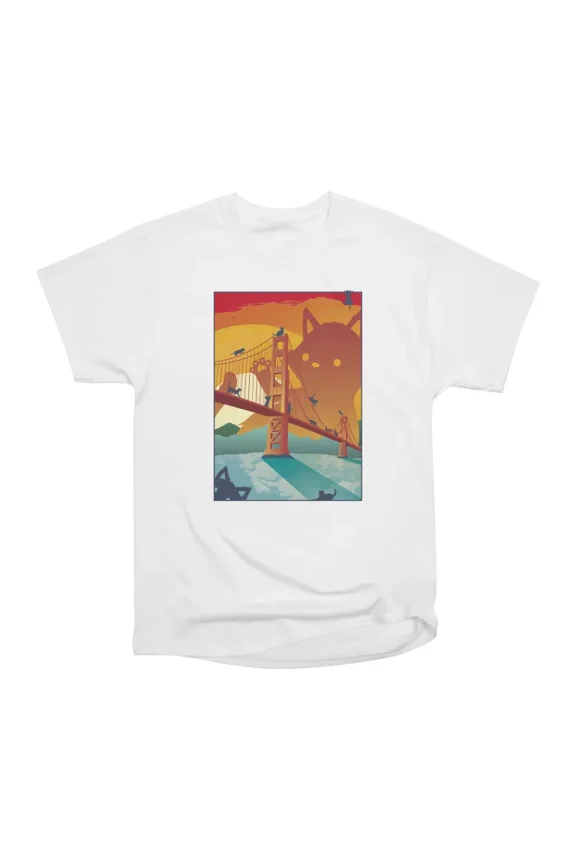 San Fran Post Card by Tobe Fonseca T-Shirt Tee Gift For Him Merch For Her Apparel For Frie