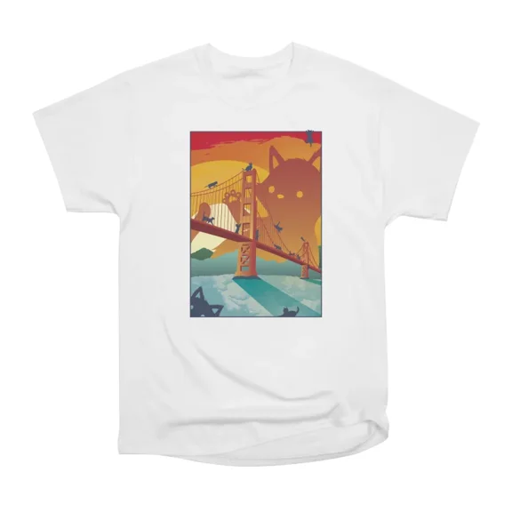 San Fran Post Card by Tobe Fonseca T-Shirt Tee Gift For Him Merch For Her Apparel For Frie