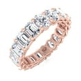 thumbnail image 1 of San-Franc - 4 Carat Double Shape Oval and Emerald Diamond Eternity Band, 1 of 6