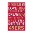 thumbnail image 1 of San Francisco 49ers 11" x 19" Briteline In This House Sign, 1 of 1