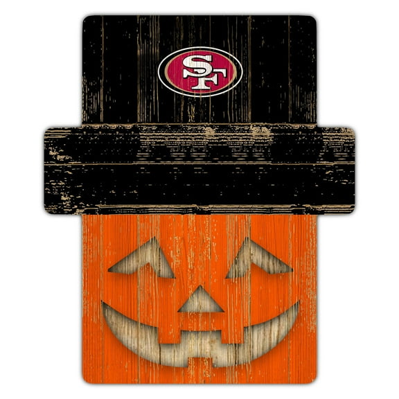 San Francisco 49ers 12" x 12" Jack-O-Lantern Display
