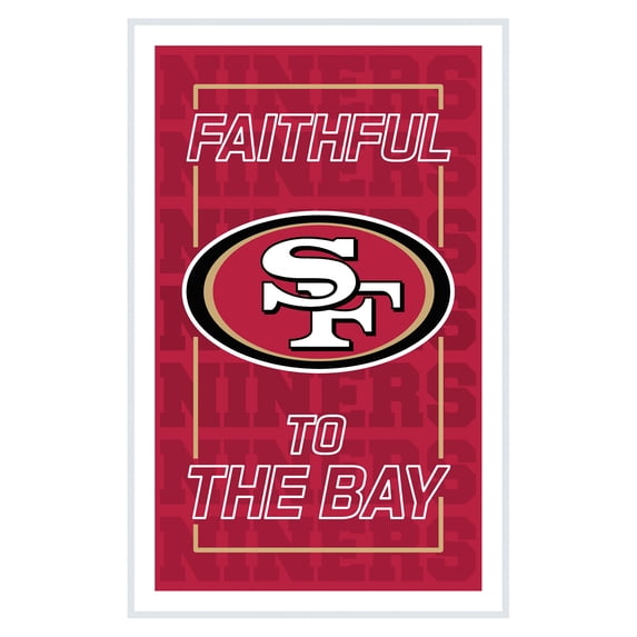 Evergreen San Francisco 49ers LED Lighted Sign Rust