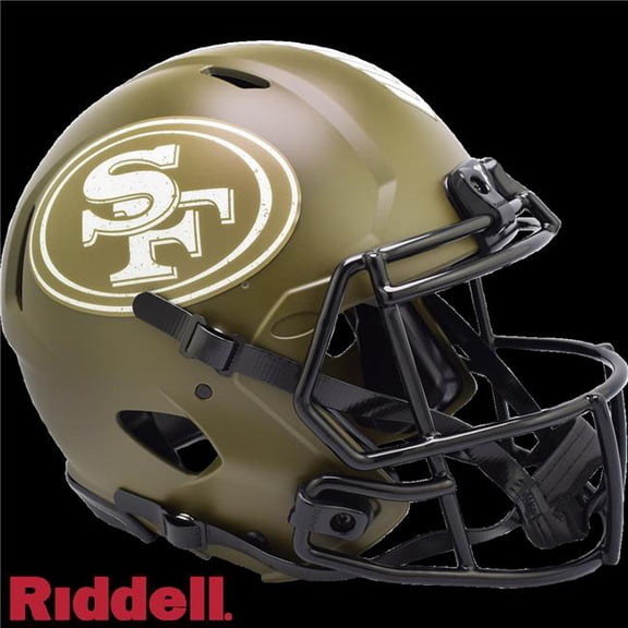 San Francisco 49ers 2022 Salute To Service Riddell NFL Authentic Speed Full Size Helmet
