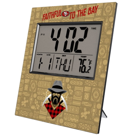 San Francisco 49ers 2024 Illustrated Limited Edition Digital Desk/Wall Clock
