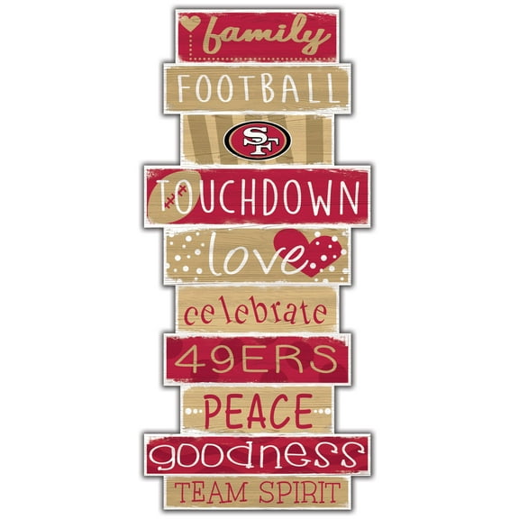 San Francisco 49ers 5'' x 24'' Celebrations Stack Sign
