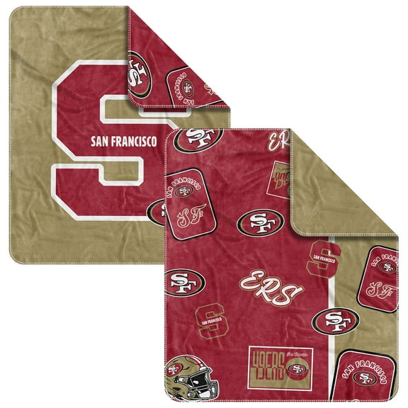 San Francisco 49ers 50- x 60- Dream Weave Throw Blanket