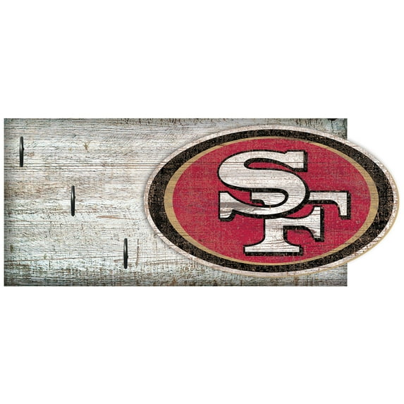 San Francisco 49ers 6" x 12" Mounted Key Holder