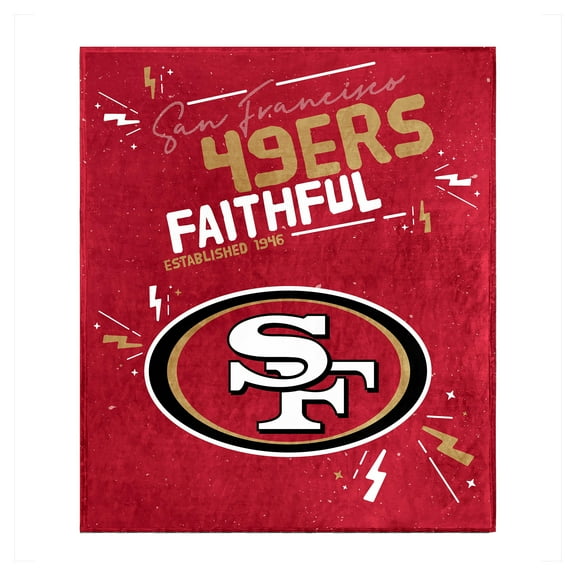 Logo Brands San Francisco 49ers 60" x 70" Plush Throw Blanket