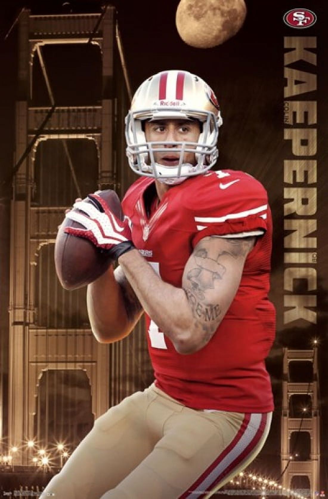 San Francisco 49ers - C Kaepernick 13 Laminated Poster Print (22 x 34 ...
