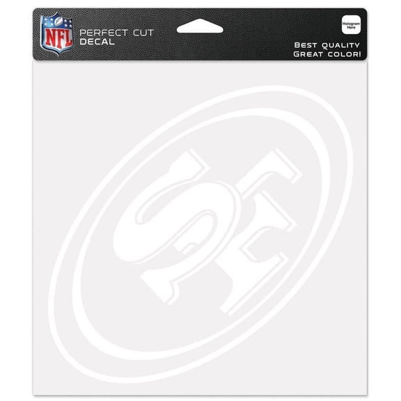 San Francisco 49ers Official NFL 8 inch x 8 inch Die Cut Car Decal by Wincraft